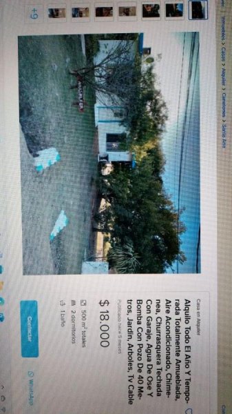 Casa en Alquiler en  Santa Ana, Canelones